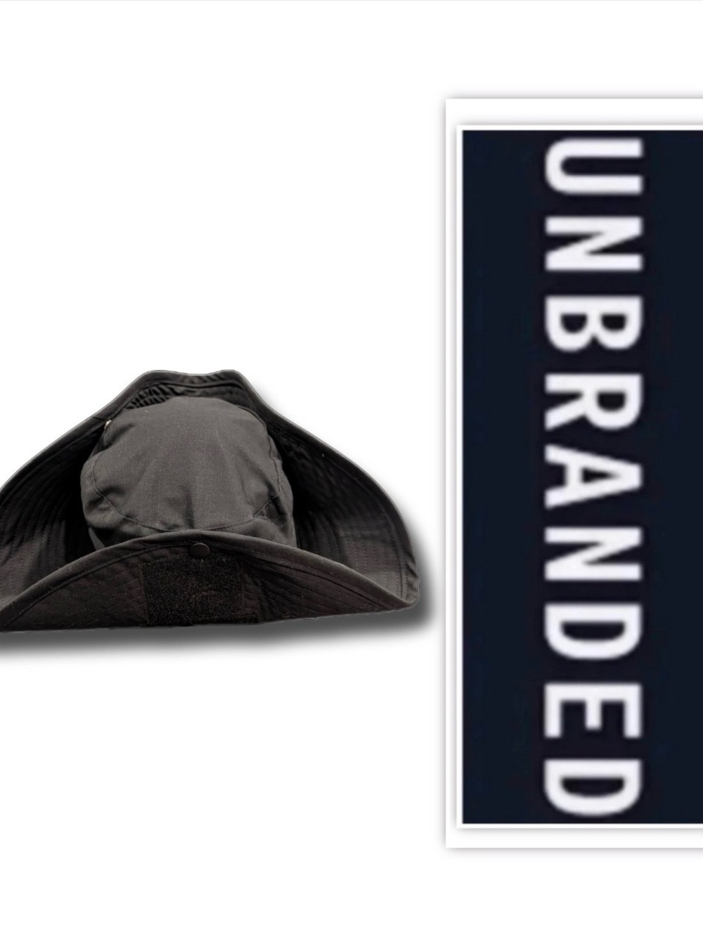 UNBRANDED Black Wrinkle Costume Pirate Hat